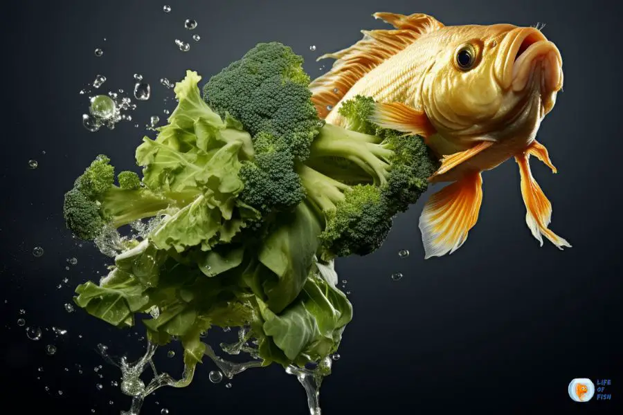 Do goldfish eat broccoli